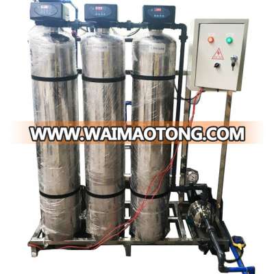 Boiler feed water procesisng water soften treatment plant